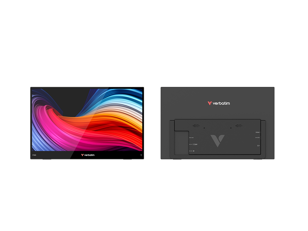 Monitor tactil portabil Verbatim 15.6″ LightFHD 1920×1080, IPS,USB-C,mini HDMI,carcasa plastic