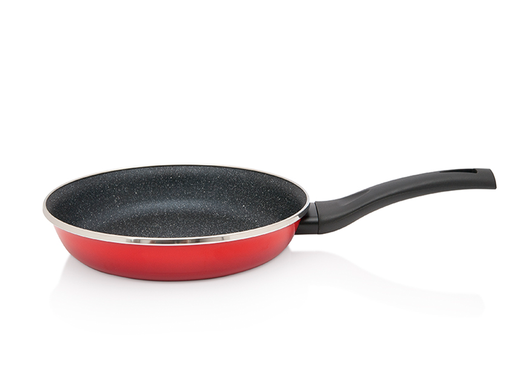 Tigaie 1.5l Granit Induction rosu Metalac email/24cm/1.5l
