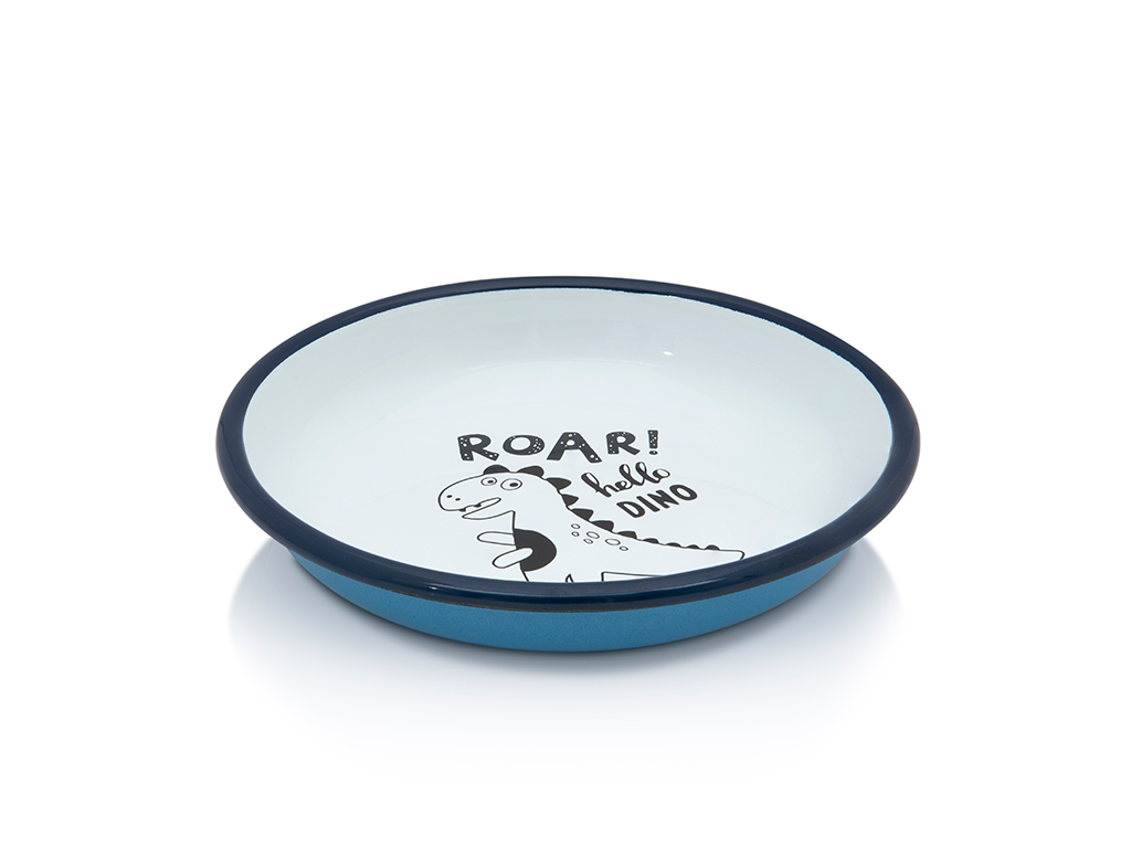 Farfurie adanca 0.75l Dino Metalac email/18cm/0.75l