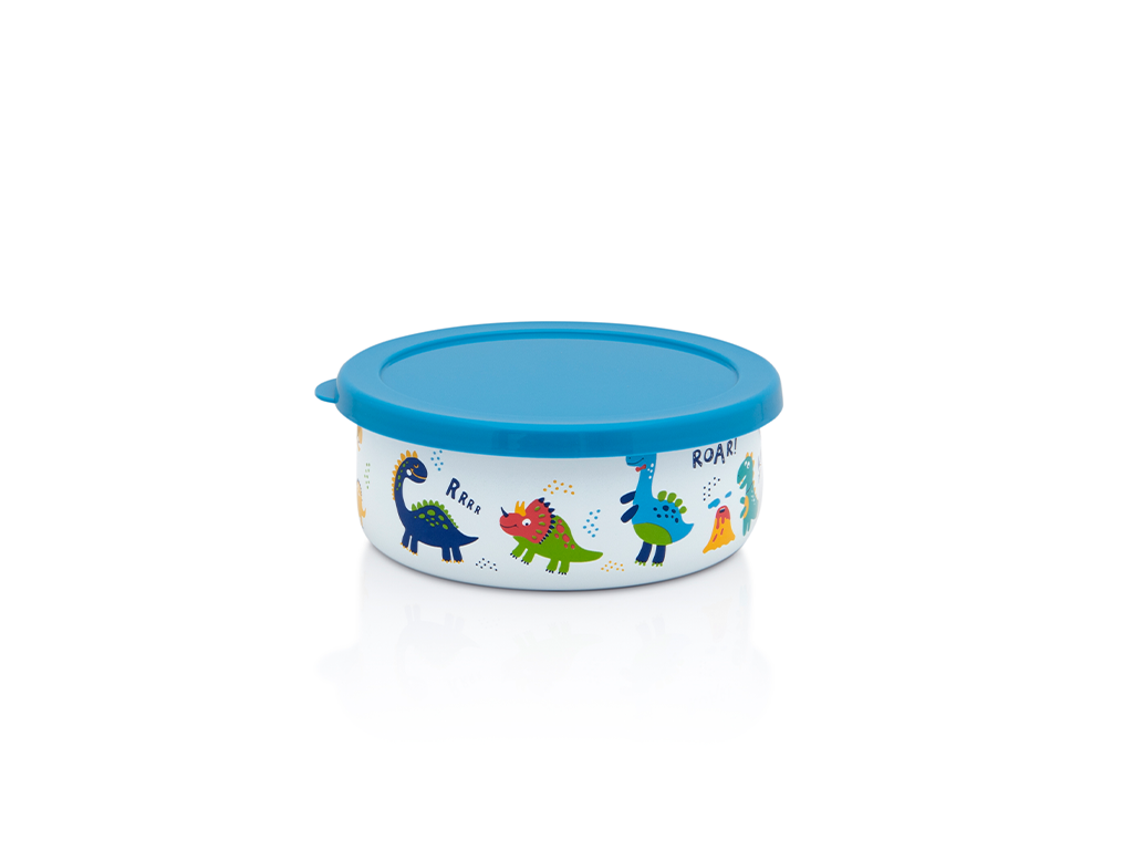 Recipient multif 0.75l cu capac Dino Metalac email/14cm/0.75l