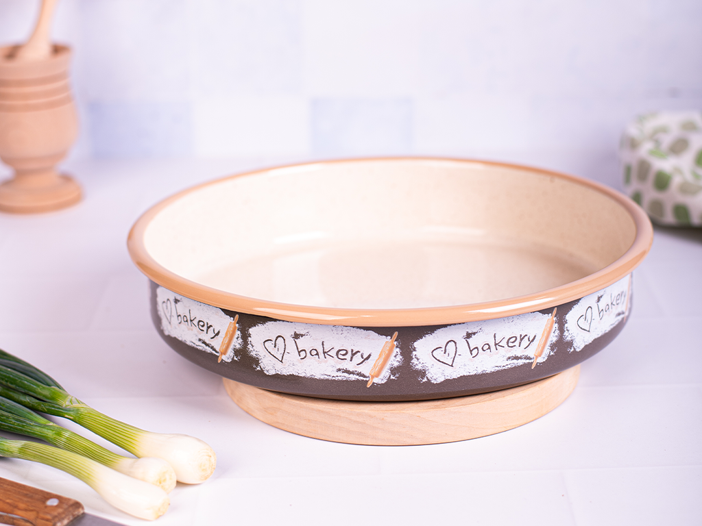 Tava rotunda 3.44l Bakery Metalac email/28cm/3.44l