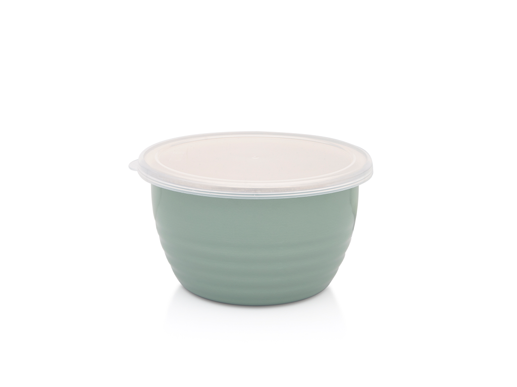Recipient1.7l cu capac Standard Wave Verde Metalacemail/16cm/1.7l/capac din plastic/verde pastel