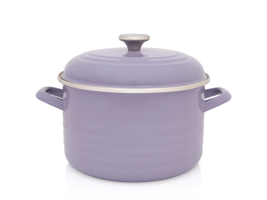 Oala 6.75l cu capac Standard Wave Lila Metalacemail/24cm/6.75l/lila pastel
