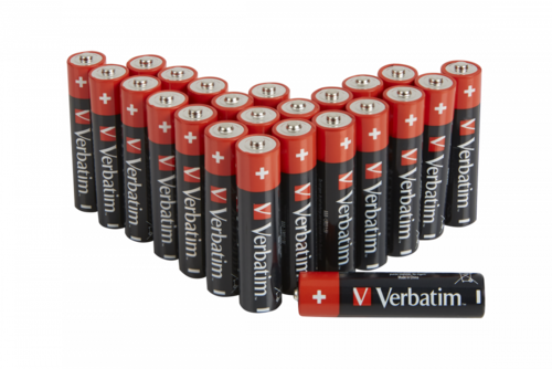 Baterii Verbatim, Alkaline, AAA, 24 buc, 49504