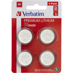 Baterii Verbatim, Lithium, CR2430, 3V, 4buc, 49534
