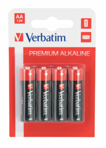 Baterii Verbatim, Alkaline, AA, 4 buc, 49921
