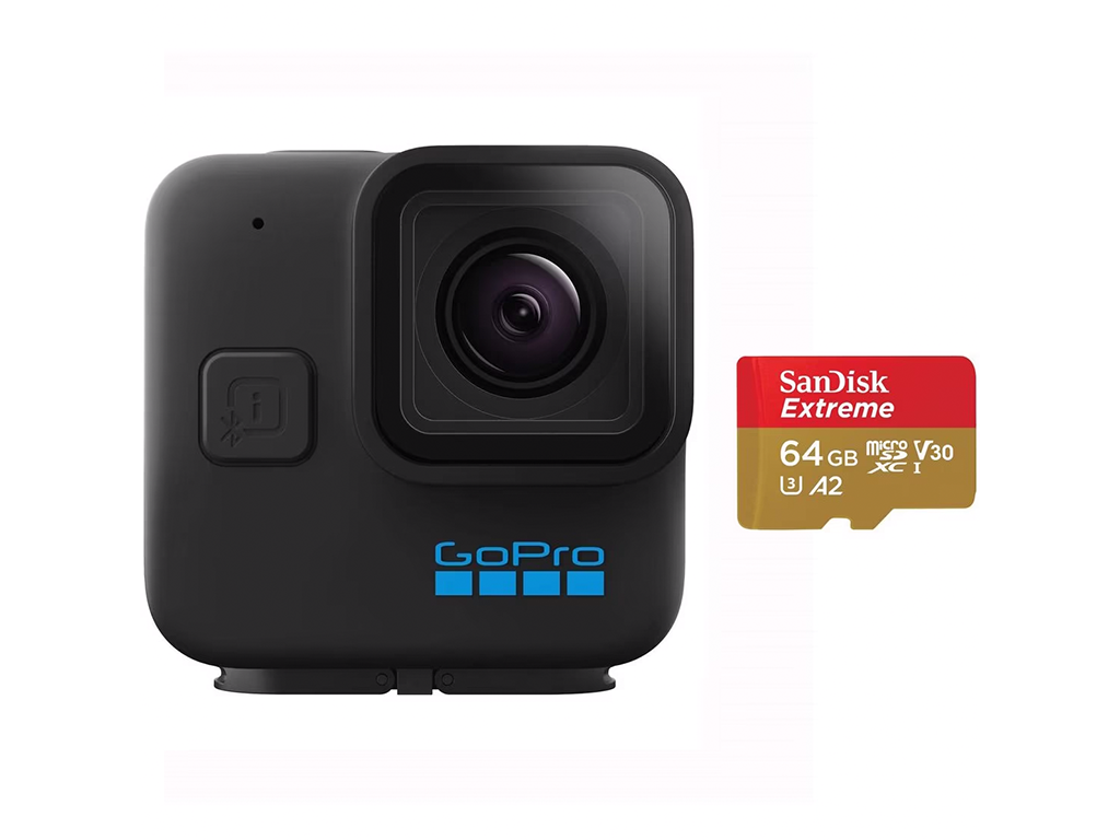 Bundle Camera de actiune GoPro H11B MINI, 5.3K60+ card msd