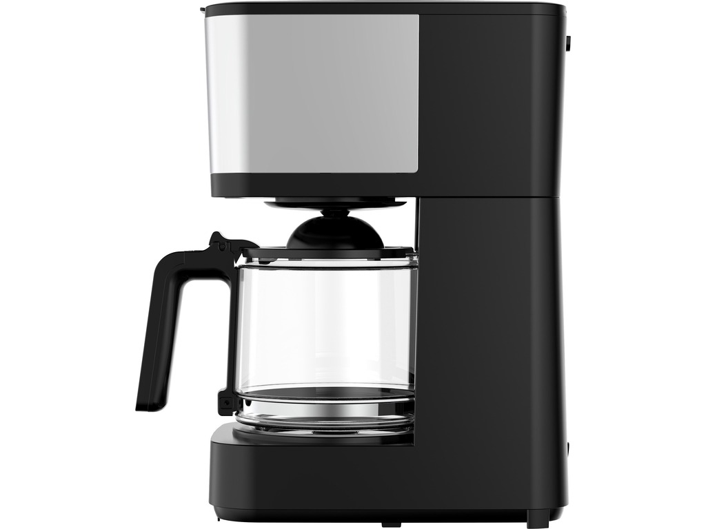 Cafetiera digitala Tesla CMF200BX, 900W, 1.25 LDisplay digital, Negru/ Inox