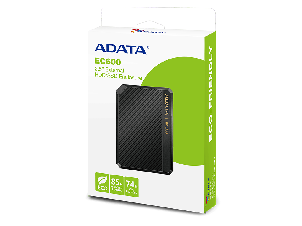 Rack extern Adata EC600 2.5″, USB 3.2, negru