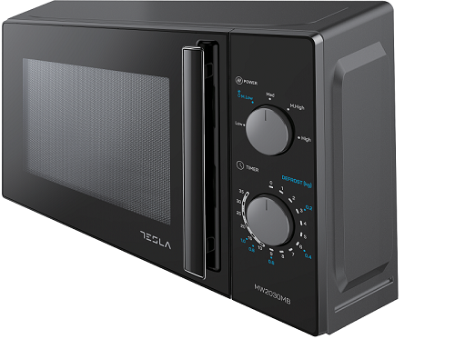 Cuptor cu microunde Tesla MW2030MB, 20L, 700W, Mecanic, 440x356x259, negru