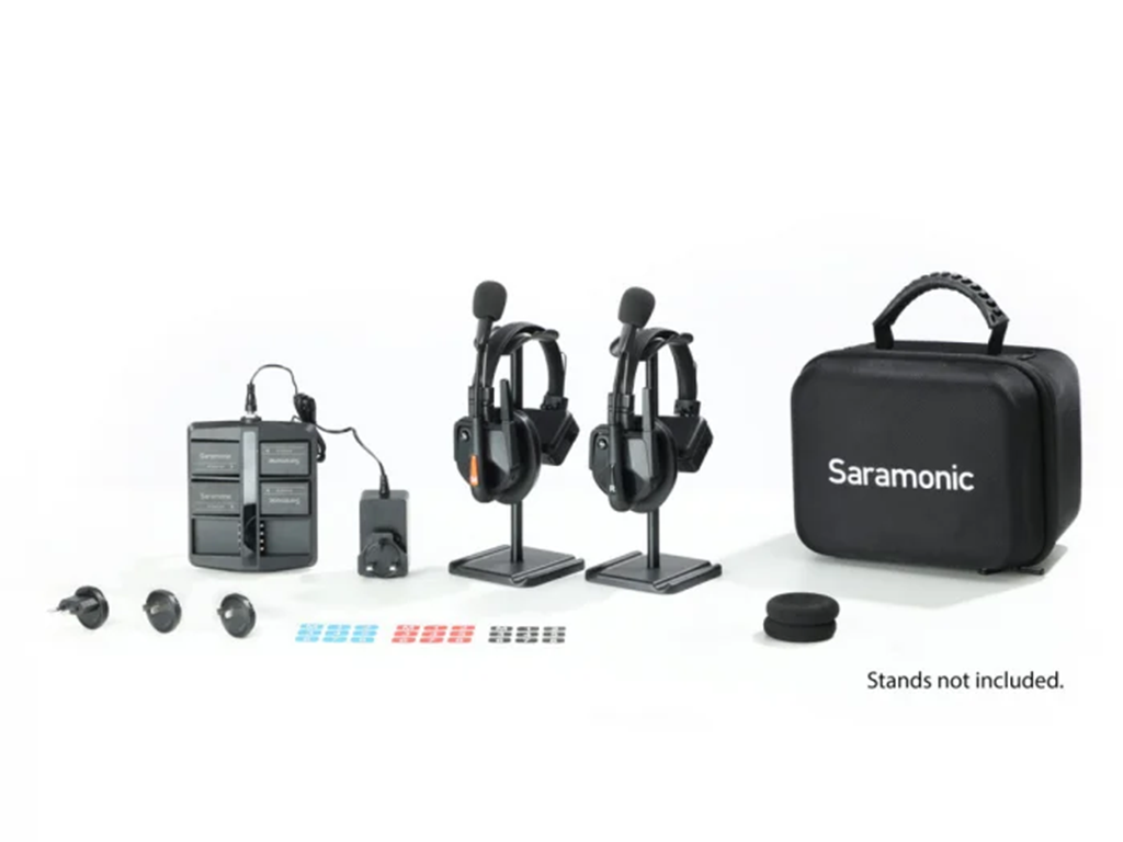 Solutie intercom completa Saramonic WiTalk WT2S2xbat, 2 pers, Full-Duplex 1.9GHz, single-ear