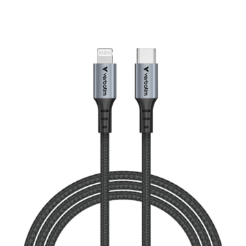 Cablu Fast Charging USB-C to Lightning Verbatimcompatibil Apple,18W, 120cm, PD 3.0, up to 480Mbps