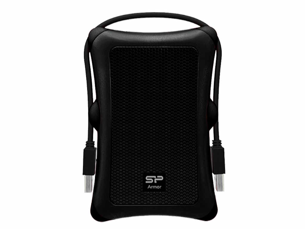 HDD extern portabil Silicon Power Armor A30 1TB Anti-shock, Black, MIL-STD 810F Method 516.5
