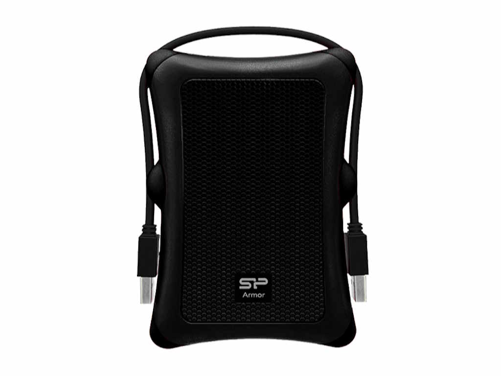 HDD extern portabil Silicon Power Armor A30 2TBPHD Anti-shock, Black, MIL-STD 810F