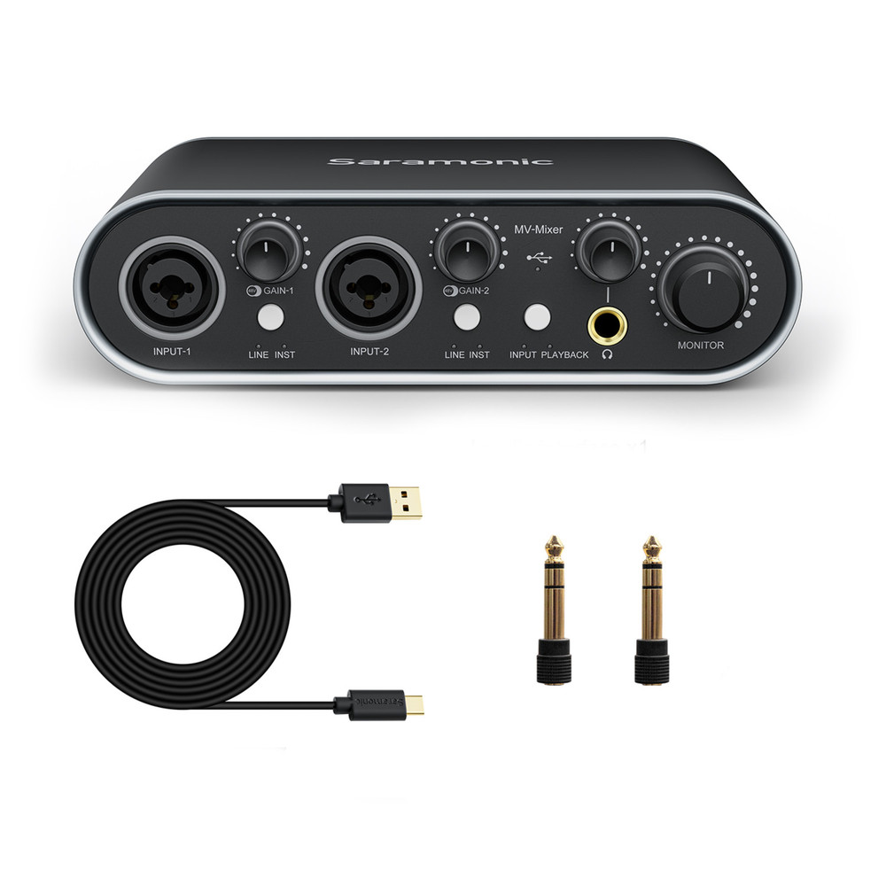 interfata audio cu doua canale saramonic2 x xlr 1/4"