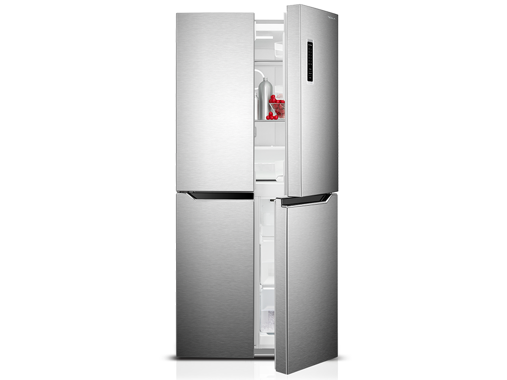 Frigider Side by Side TESLA RM3400FHXE, 362L, E,Full No Frost, LED, touch screen, H=180 cm, Inox